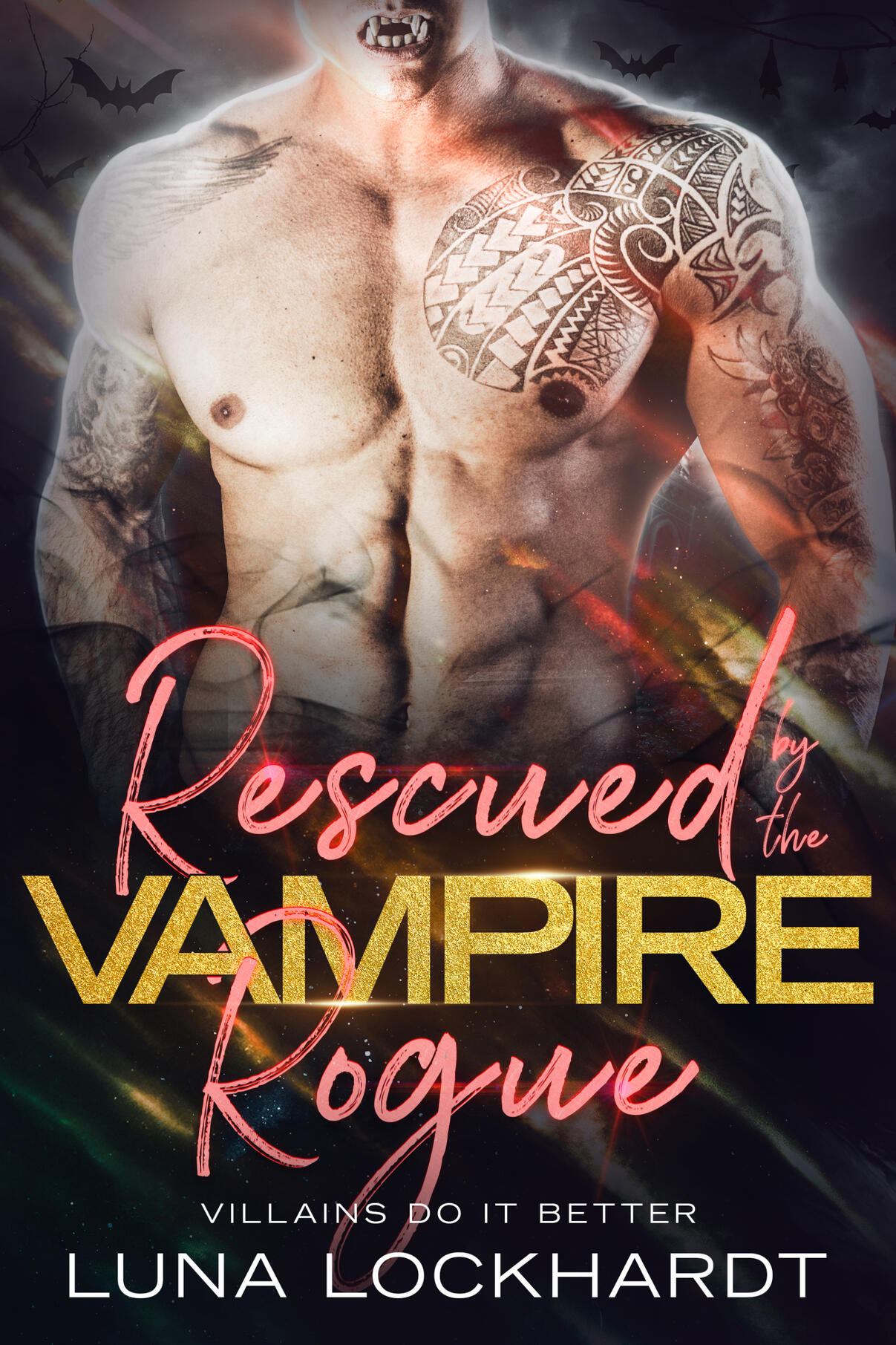 Book Cover Image of Rescued by the Vampire Rogue by Luna Lockhardt