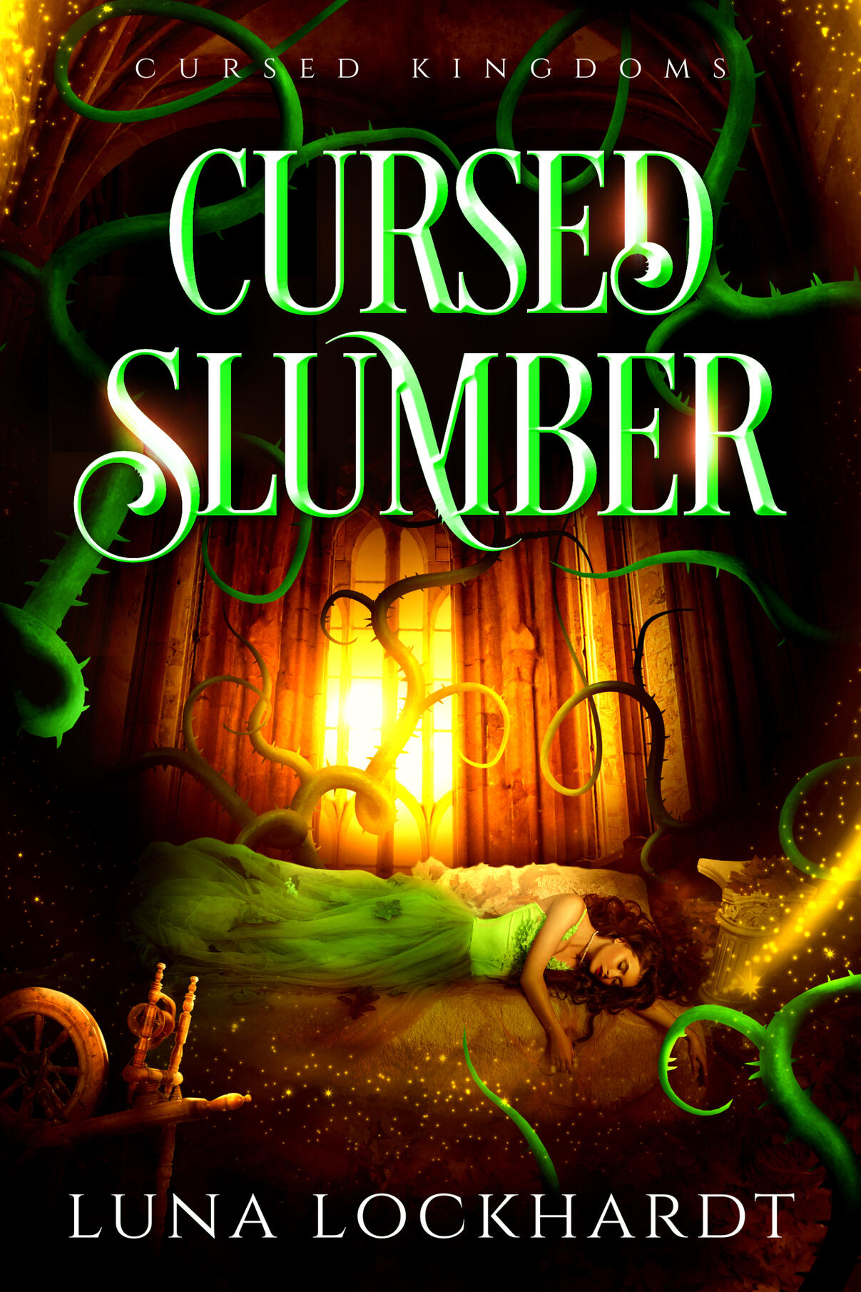 Book Cover Image of Cursed Slumber by Luna Lockhardt